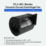 133*190mm AC  Double Inlet Centrifugal Blower Fan