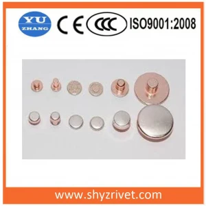 Rivet Silver Copper Contact for Relays