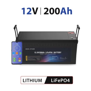 12.8V 200Ah Delong Deep Cycle Lithium Solar Battery 12 Volt 200 Amp RV Camper Boat Marine LiFePO4 Battery