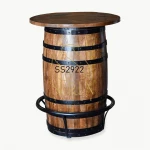 Wooden Bar Rounded Table