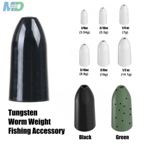 China Manufactur Fishing Tungsten Weights Sinker Flipping Weight 1/4 oz - 1/16 oz