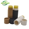 0.5oz 14g 100% biodegradable packaging cardboard push up deodorant stick containers white black brown kraft lip balm paper tube