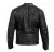 Import Men Black Biker Leather Jacket with Red Stripe – Slim Fit Motorcycle Jacket from Pakistan
