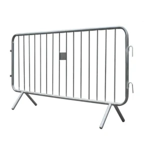 Hot Dipped Galvanized Crowd Control Barrier, Portable Metal Temporary Event Barricade for Concert Construction Site