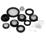 Rubber edge filter screen sealed filter screen