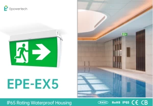Emergency light led light supplier CE CB certification fire Exit light sign waterproof IP65 hot selling
