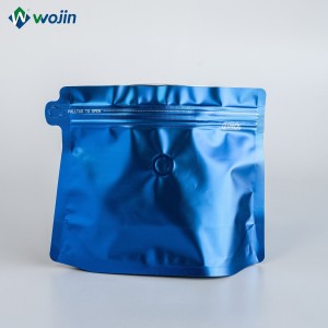 250g Stand Up Food Bags Packaging With One Way Degassing Valve