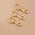 Import YLX Brass Snap Hooks O Oval/Round/D/Egg Shaped Rings Buckle for Leather Bags Plain Finish from Taiwan