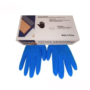 Disposable Working Blue Medical Powder Free Nitrile Gloves