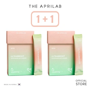 THE APRILAB | 1+1 Ultrabright — Korean Whitening Glutathione Supplement (Korean Beauty Powder) — Brightening, Whitening