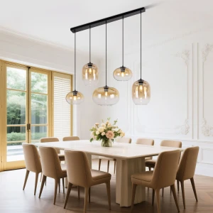 Modern Glass Pendant Light For Dining Room