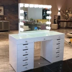 13 Drawer Vanity Table and Mirror (Regular Style) YX001-V