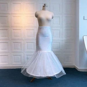 1-Hoop Mermaid Fishtail Crinoline Petticoat Underskirt Wedding Dress Wedding Petticoat