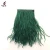 Import 10-15cm dyed dark green feather trimming ostrich with satin ribbon tape from China