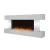 Import 1000W/2000W Indoor Wall Mounted Flame Electric Fireplace With White Surround from China