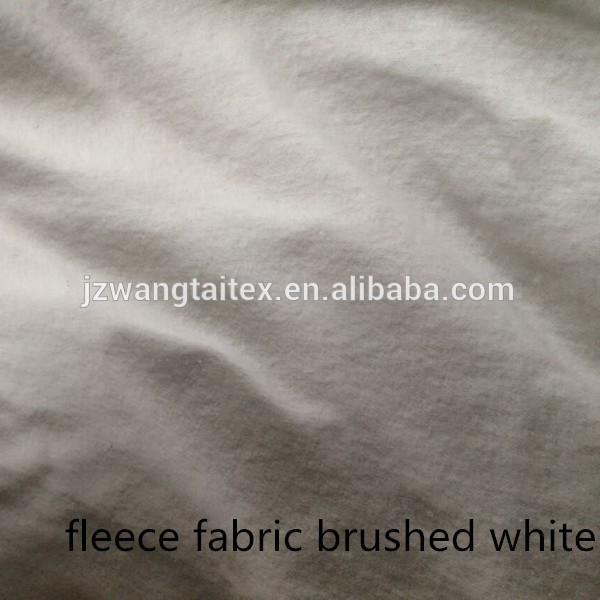 100%Cotton Flannelette /Fleece Fabrics Brushed White