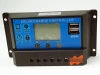 10A 20A 30A 12/24V auto work PMW solar charge controller Dual USB 5V output with LCD display solar controller