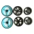 Import 11 inch plastic push golf cart wheels from China