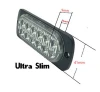 12-24V Slim Strobe Light Warning side light 12 LED*3W IP67 Outdoor Motion Sensor turcks strobe light