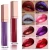 Import 12 Colors Easy to Waterproof Long Lasting Vegan Private Label Kiss Proof Glitter Lipstick from China
