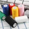 12 colors hand polyester sewing thread set 100 yards spun polyester sewing thread made in China