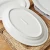 Import 12inch White Elegant Porcelain Dinnerware Oval Plate For Wholesale from China
