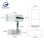 12V LED Dimming Touch  Reading Light For RV Caravan Wall Light With USB Charger