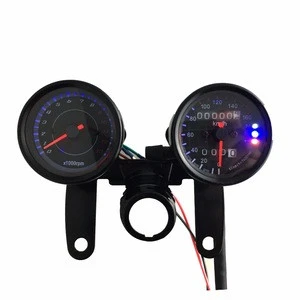 12V Universal LED Backlight Tachometer Speed Meter Gauge Odometer for Motorcycle