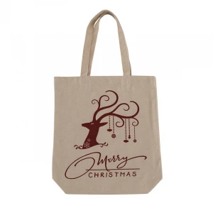 13.8*14.6*3.9 Canvas School Beach Tote Eco Friendly Hand Handbag Shopping Gift Cheap Cotton Bag