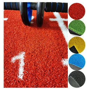 15mm-25mm Wearable Gym Training Artificial Turf Foamed Backing Flooring
