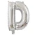 Import 16-inch letter balloon silver A-Z aluminum foil balloon, birthday party decorative aluminum foil ball from China