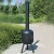 Import 180cm H outdoor BBQ grill steel fire pit with chimney from China
