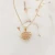 Import 18K Solid Gold Heart Pendant Bird Nest Necklace Yellow Gold Carved Customize Jewelry from China