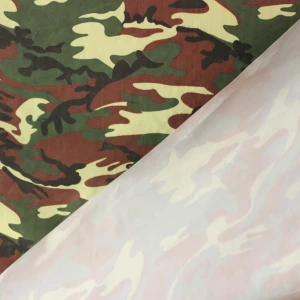190t camouflage pattern oxford fabric bag material printed on