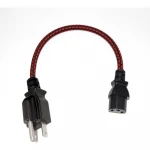 1m 18awg USA Standard US Plug Power Cord 3 Pin Prong American IEC C13 Power Extension Cable