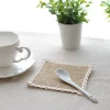 1pc Cottne Linen Placemat Pad Coasters Kitchen Table Mats For Dining Table Padding Mat Insulation Pad Kitchen Accessories
