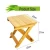Import 1PC Square Bamboo Folding Stool Kids Furniture Portable Household Solid Wood Mazar Fishing Chair Small Bench from China