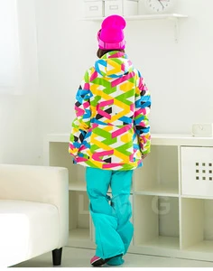 2015 hot sale rainbow colored wholesale colorful ski clothing