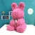 Import 2019 dog flower rabbit flower artificial rose gift box valentine gifts bear roses from China