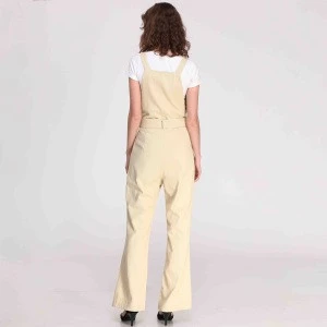 2019 New Loose Pants With Belt Strap Sleeveless Denim Jumpsuit Women Jumpsuit Mujer Siamese Trousers Casual