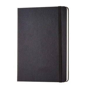 2019 top sale PU hardcover travelers custom genuine leather case notebook with pocket