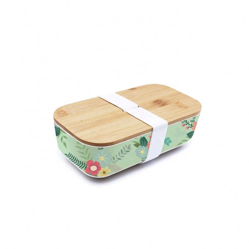 2020 biodegradable food storage, container bamboo fiber bento lunch box/