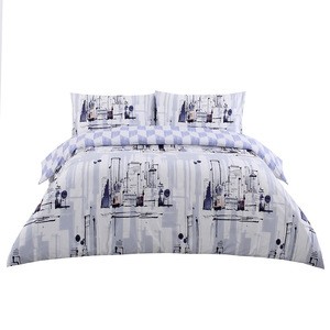 2020 custom home textile 4pcs college orko-tex organic cotton bedding set