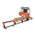 2020 hot selling forestry machinery 15HP gasoline band sawmill mini sawmill with trailer