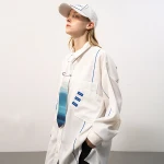 2020 New arrival custom spring draped elegant tops soft wear white casual womens blouse shirts with pocket for women