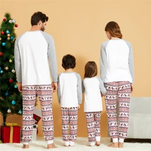 2020 new style christmas print family suit sleepwear homewear
