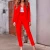 Import 2021 Cheap Price Trajes Women Winter Casual Wear Business pant Suits Abiti Formal Long Sleeve Two Piece Suits Sets Office Lady from China