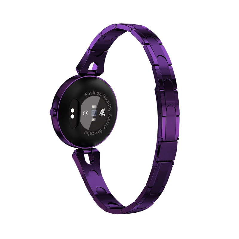 2021 girls smart watch AK15 waterproof smartwatch metal for women Heart Rate Blood pressure fitness tracker
