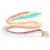 Import 2021 Handmade Pet Dog Leash Gradient Color Hand-dyed Woven Cotton Rope Dog Leash from China