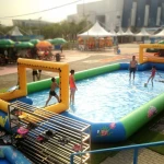 2021 New model Wholesale Inflatable Soccer Football Field for Adult/Kid Amusement  Football Training Game indoor soccer field
